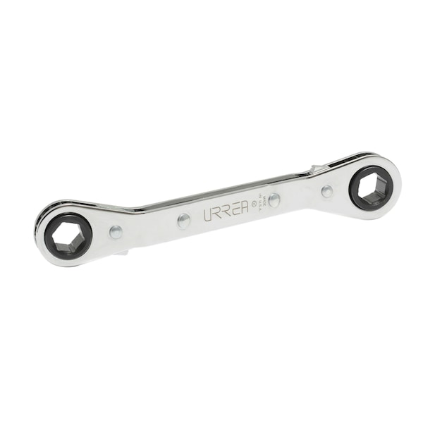 Urrea 12-Pt and 6 pt offset ratcheting box-end wrench, 9X10 Mm opening size. 1182M - main